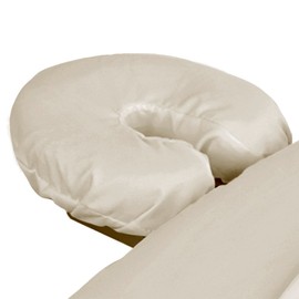 ForPro Premium Microfiber Massage Face Rest Cover, Natural, Ultra-Light, Stain and Wrinkle-Resistant, for Massage Tables