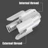 BOXOB 2-in-1 PVC Plastic Pipe Threader Kit, Integrated Internal &