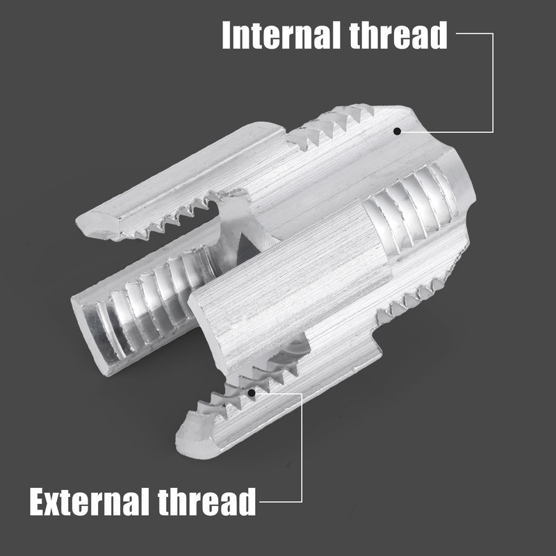 BOXOB 2-in-1 PVC Plastic Pipe Threader Kit, Integrated Internal &