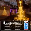 Christmas Tree Lights Waterfall, 9 Pieces 2 m 198 LEDs