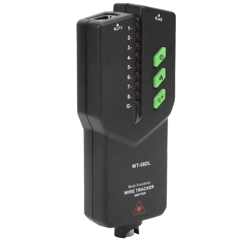 WT58DL 0300m Network Cable Tester AntiInterference Noiseless POE Multifunctional Wire