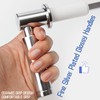 Weielt Toilet Flush Handle Eeplacement Kit Zinc Alloy Metal Toilet