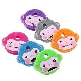 6 Pcs Rubber Key caps Flexible Key Covers caps Novelty Cute Monkey Key Covers Fits Most Standard Keys Made for Easy Identifying Door Keys