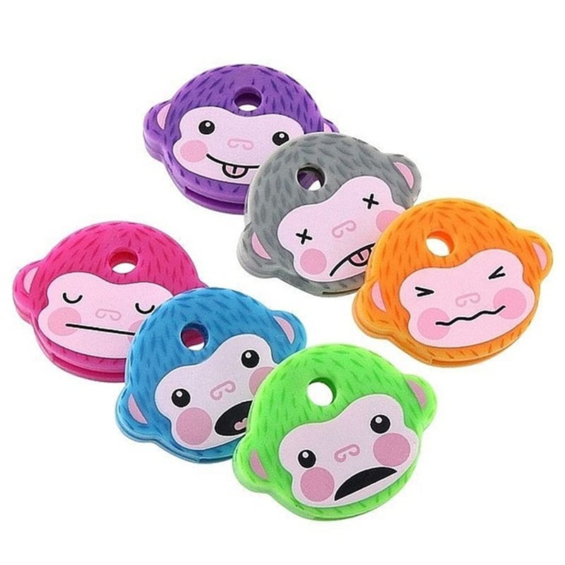 6 Pcs Rubber Key caps Flexible Key Covers caps Novelty