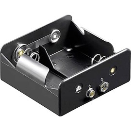 Goobay Batteriehalter , 2x Mono ZollDZoll mit Druckknopfanschluß