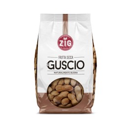 Zig Erdnüsse in extra gerösteter Schale 800 g (2 Beutel à 400 g)