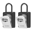 Puroma Lock Box, Large Key Lock Box Resettable Combination Code