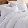 palassio Striped White 100% Cotton Quilt King Size Bedding Sets,