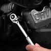 WORKPRO Ratchet Handle, Ratchet Wrench, Socket Wrench, 0.37 inch (9.5