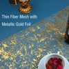 Snowkingdom 2PCS 108inchs Gold Table Runner, Sequin Glitter Foil Metallic