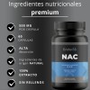 Nac N-acetilcisteína 120 Cápsulas 1000 Mg Por Porción Sabor Sin