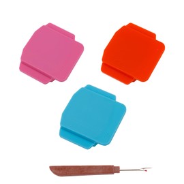 4pcs Magnetic Seam Guide Set, 3 Polygonal Hemmer Guide with Scale & 1 Seam Ripper Universal Hemmer Guide Sewing Machine Accessories Supplies for Sewing Machine