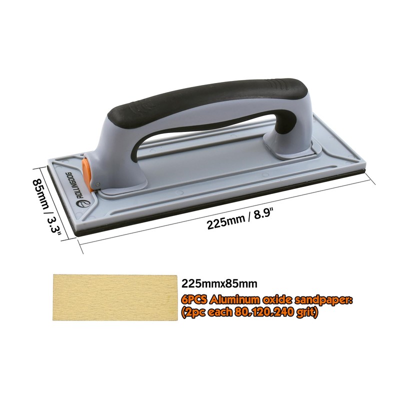 ROLLINGDOG Drywall Pole Sander - Hand Sander with 6PC Sandpaper,Use