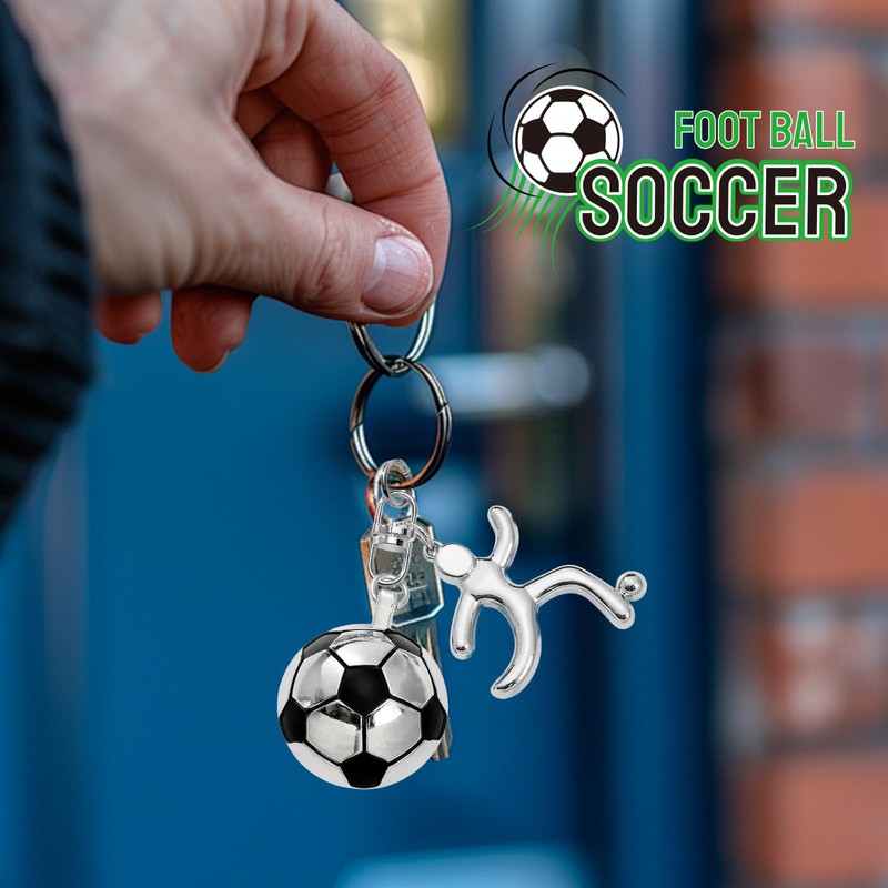 Soccer Gift Set for Kid Boy, Soccer Plush Keychain Bracelets