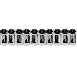 10 Panasonic CR123A 3V CR 123A Industrial Lithium Batteries