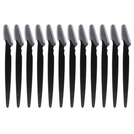 Dermaplaning Blades for Face - Face Razor for Women | Eyebrow Razor & Face Shaver for Women | Facial Hair Removal for Women | Dermaplane Razor for Women Face, 12 pc (Black)