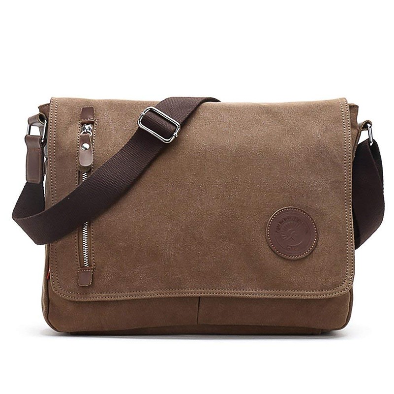 Unisex Messenger Bag Casual Canvas Bag Shoulder Sling Bag Satchel