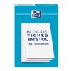 OXFORD Bristol A6 Q5/5 Unperforated Index Cards - White (Pack