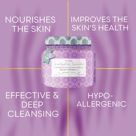 Pink Sky Exfoliating Body Scrub - Ultra Gentle Sugar Scrub for Smooth Skin - Premium Body Scrubs for Radiant, Soft Skin - Ideal Exfoliator for All Skin Types - 700g (Eucalyptus Lavender, 24.69 Oz)