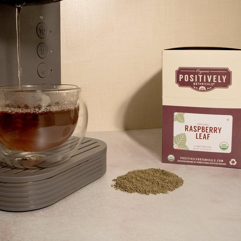 Organic Positively Botanicals Company, Raspberry Leaf, K-Cup Compatible, 24 Pods