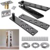 304 Stainless Steel Sliding Barn Door Hardware Kit with 570mm