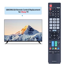 GB039WJSA Replacement Remote Control Compatible for Sharp Aquos LCD LED TV LC60LE640X LC60LE940X LC46LE840X LC52LE840X LC80LE940X