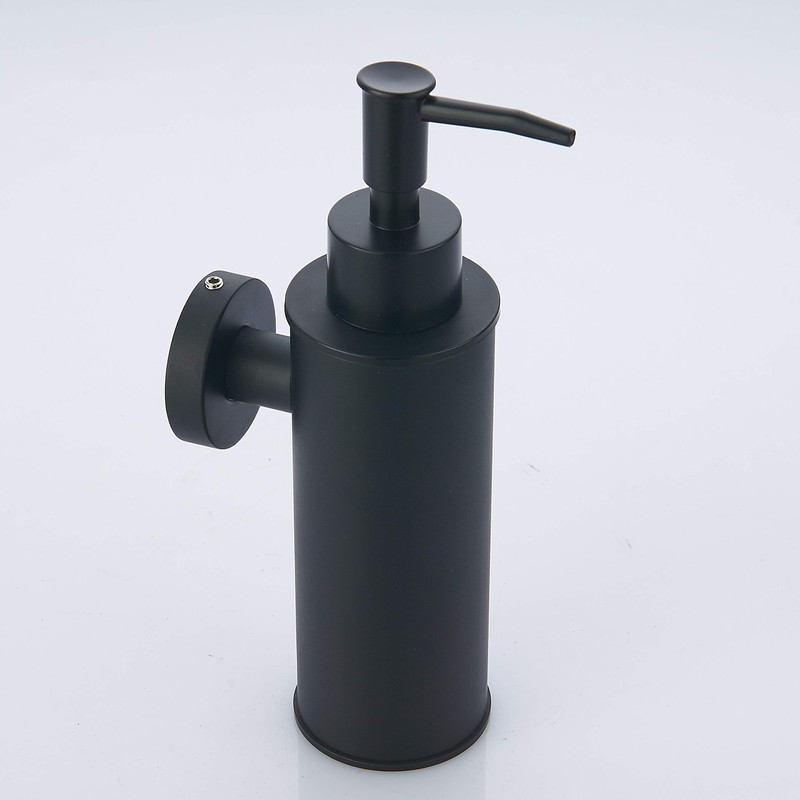 BGL Soap Dispenser Stainless Stee Black Round 304 Wall Mount