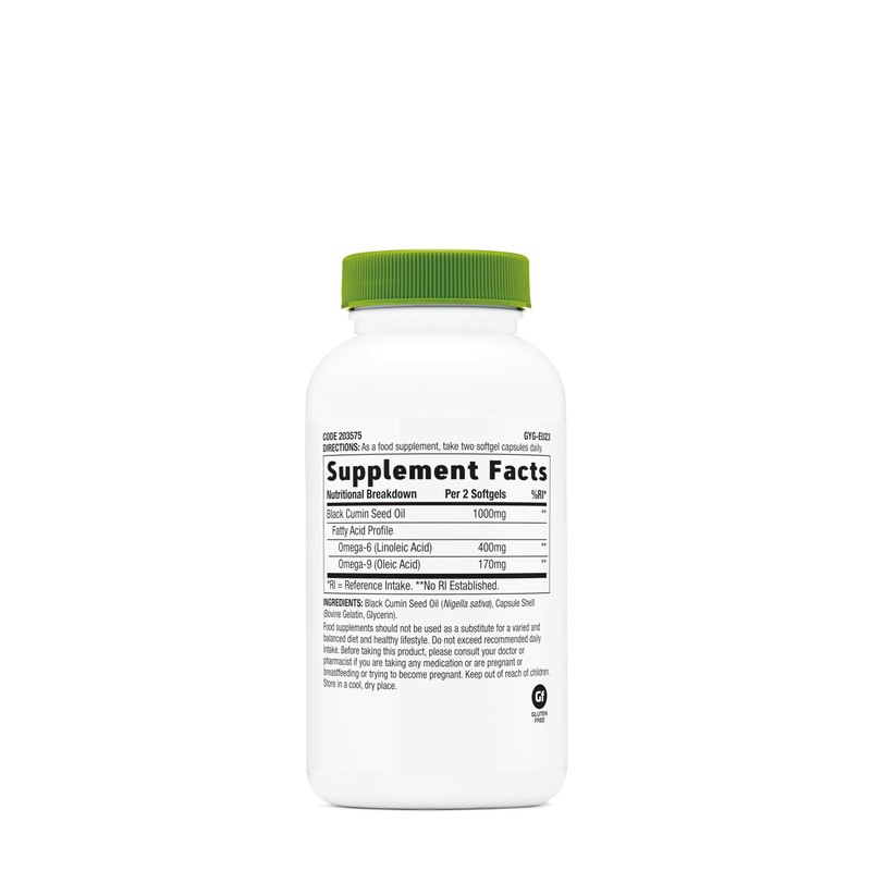 GNC SuperFoods Black Seed Oil, Natural Source of Omega Fatty