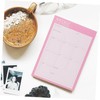 Operitacx 2pcs Weekly Monthly Planner Notepad Cute Paper Scheduling Checklist