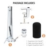 For HyperX QuadCast S White Boom Arm - White Mic