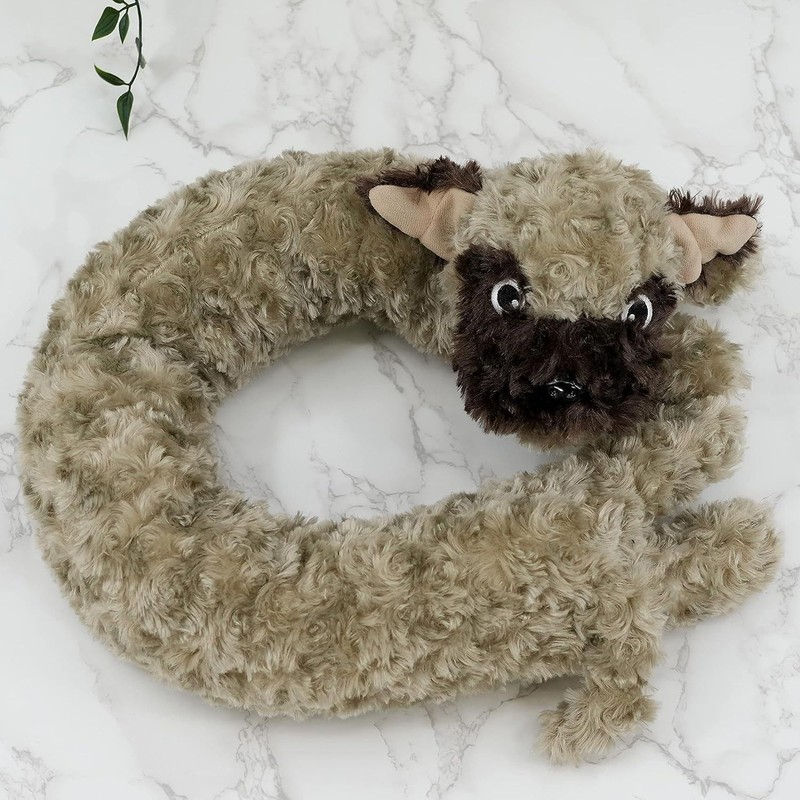 Novelty Pug Dog Design Draft Excluder - Beige Cushion Door