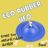 Fuzzl Chuck & Treat Sky Eco Rubber Saucer Durable Chew