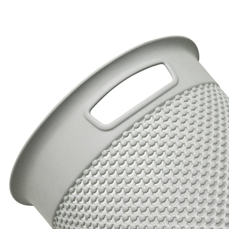 JVL Droplette Design Plastic Bin, 12L, 30 x 29cm Approx,