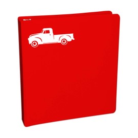 Bargain Max Decals Vintage Truck Silhouette Sticker Decal Notebook Car Laptop 5.5" (White)
