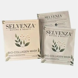 SELVENZA Hydrating & Bio- Collagen Face Mask x4 Skincare Vegan Radiant
