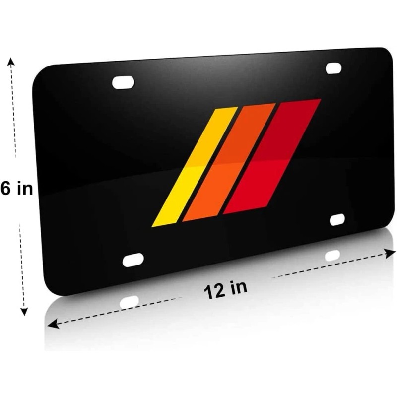 BLVD Toyota Classic Retro Vintage Style Flag Vanity License Plate