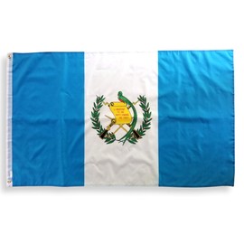High Supply 3x5 Foot Guatemala Flag with Double Stitched Edges, Two Brass Grommets, and 100% Polyester Fabric, Guatemalan Flag 3x5 Flag of Guatemala
