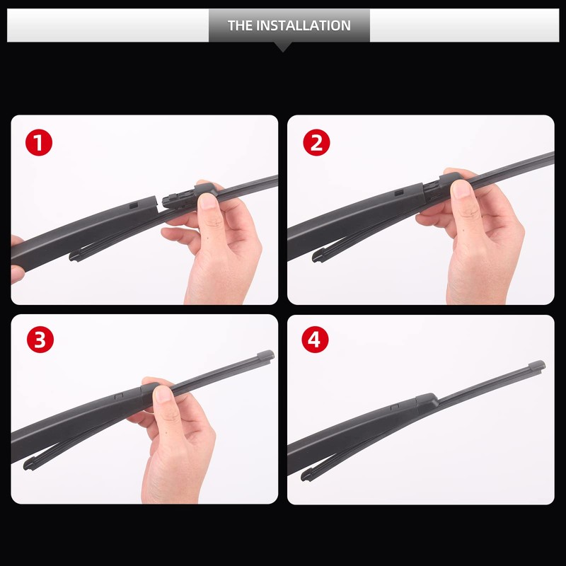 GARDIMU Rear Wiper Blade Assembly, Back Windshield Wiper Blades Arm
