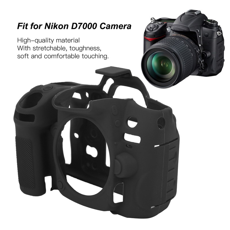 Camera Protective Shell Silicone Case Cover Fit for Nikon D7000