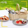 TiTo Titanium Plates Dish Outdoor Camping Tableware Ultralight Round Fruit