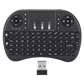 Mini teclado inalámbrico Richer-R,Mini i8 Flying Mouse Teclado inalámbrico para multimedia en el hogar para PC con Smart TV para Android,Teclado ergonómico ergonómico portátil Air Mouse con panel táct