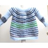 KSS Striped Pullover Baby Sweater with a Hat (12 Months)