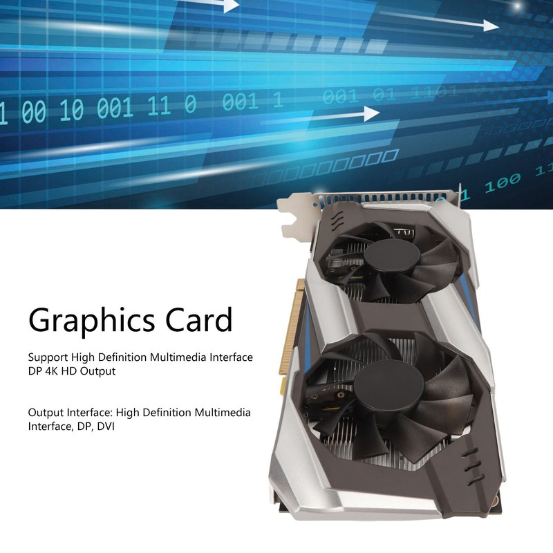 Graphics Card GDDR5 128BIT 1152MHZ 7012MHZ 1024SP Frequency Dual Fan