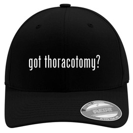 got Thoracotomy? - Embroidered Adjustable Fit Baseball Hat | Unisex Cap for Men and Women | Modern Cap with Adjustable Fit Band and Pre-Curved Bill | Black | Large/X-Large