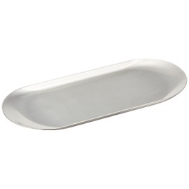 Hasetomi Manufacturing 18-8 Tinatray Oval Large, 8.8 x 3.7 inches (224 x 93 mm)