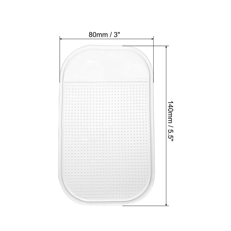 HARFINGTON 5pcs Car Dashboard Anti-Slip Mat 5.5" x 3" Universal