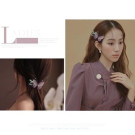 JKQBUX Edge Clip Retro embroidered butterfly hairpin Super fairy Hair Accessorie Hair Pins Duck Billed Hair Clips for Women Girls Party Wedding