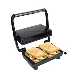 NPYELP Sandwich Maker Panini Maker Electric Indoor Grill with Non-Stick Coated Plates, Opens 180 Degrees for Any Type or Size Food (H802D)