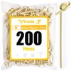 200PCS Cocktail Picks Bamboo Skewers For Appetizers, 6 inch Fancy