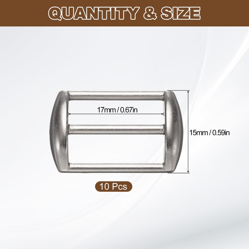 QUARKZMAN Pack of 10 Metal Baseball Cap Buckle, Adjustable Cap